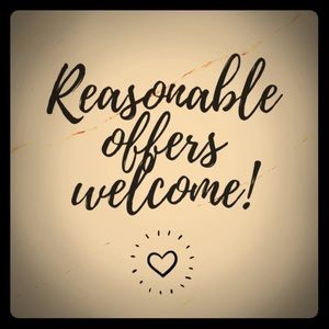 Reasonable offers always welcome!